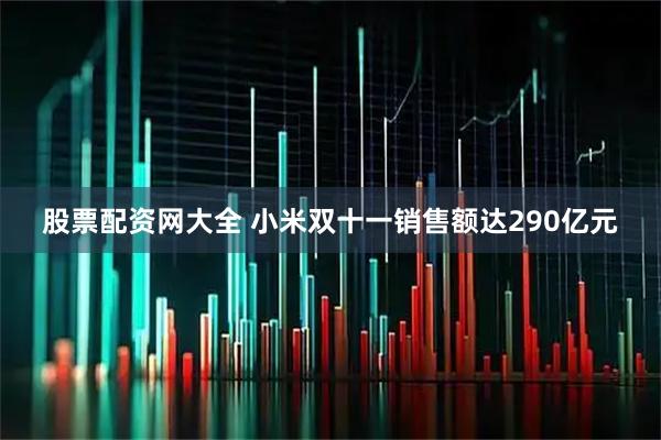 股票配资网大全 小米双十一销售额达290亿元